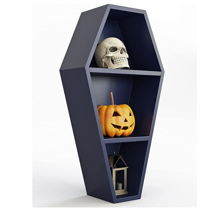 Halloween Coffin Shelving Is Ghostly Gothic