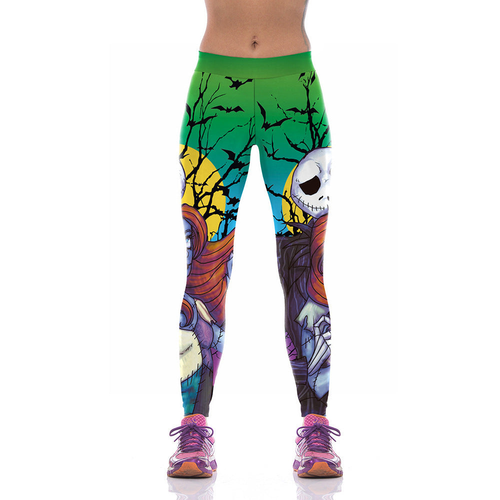 Halloween zombie bodybuilding pants