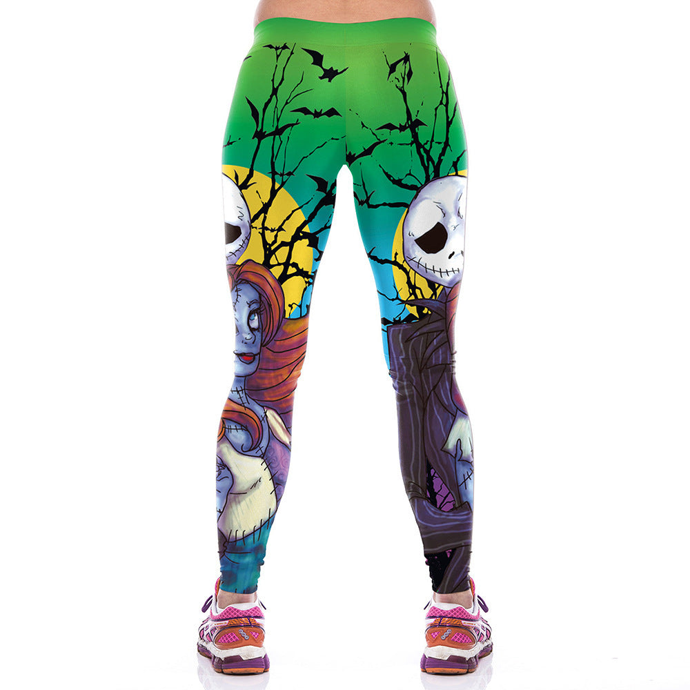 Halloween zombie bodybuilding pants