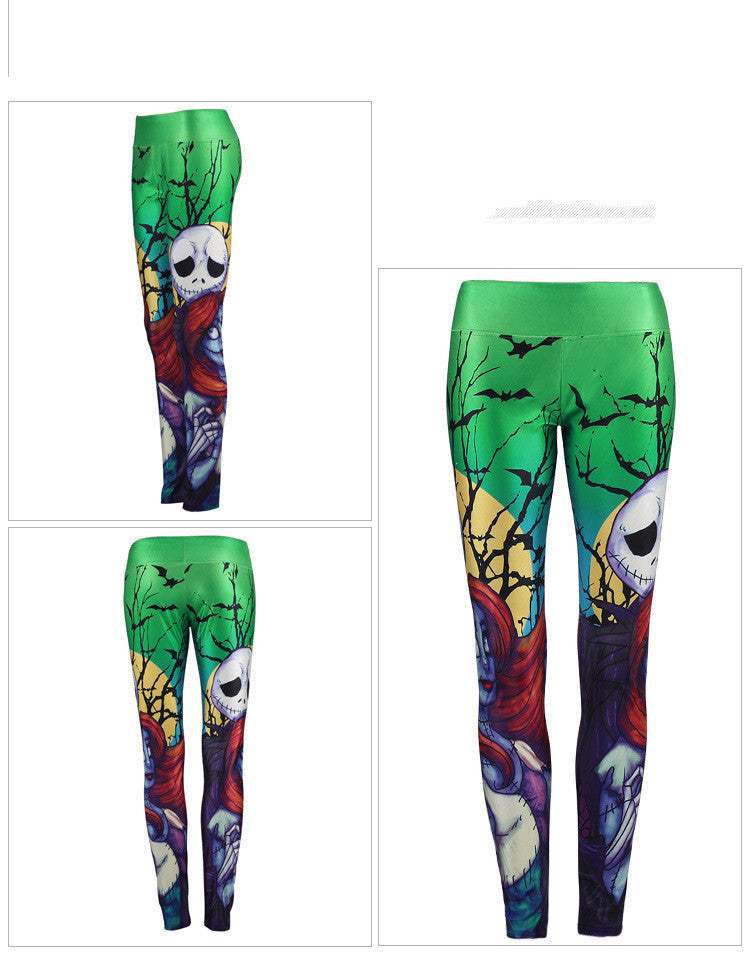 Halloween zombie bodybuilding pants