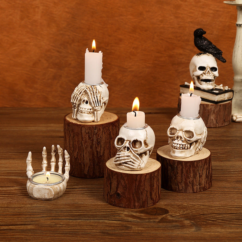 Horror Decorative Skeleton Candlestick Ornaments