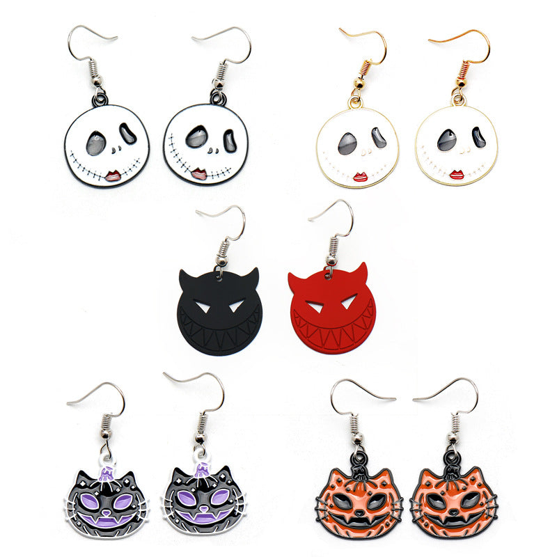 Pumpkin / Cat / Ghost / Skull Earrings