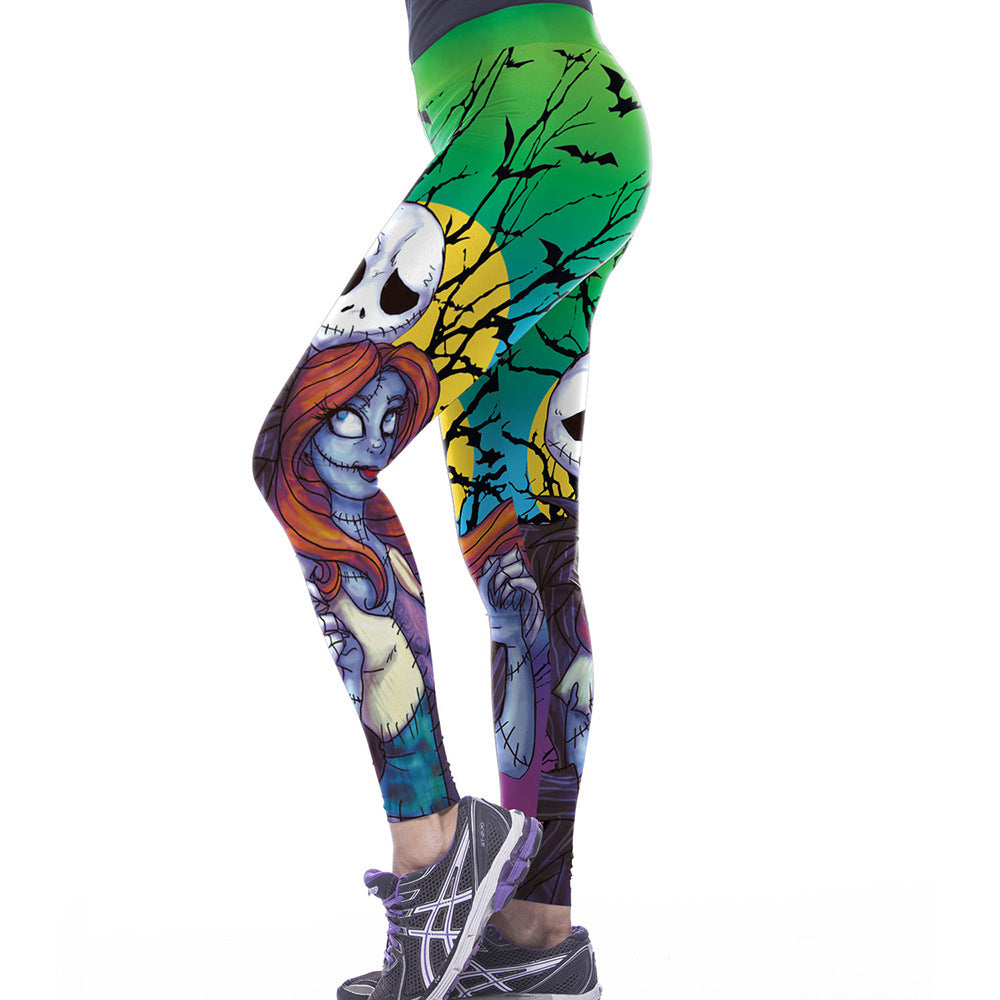 Halloween zombie bodybuilding pants