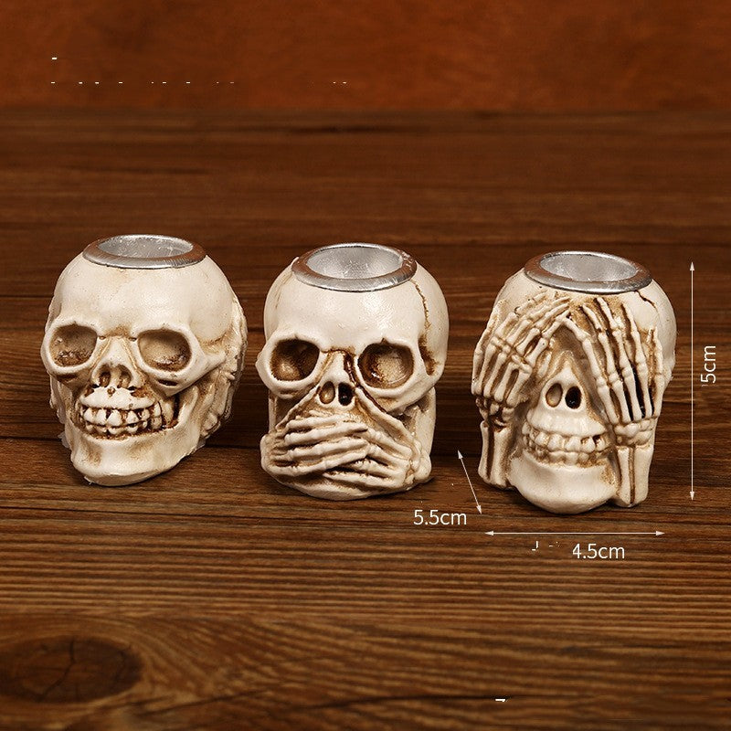 Horror Decorative Skeleton Candlestick Ornaments