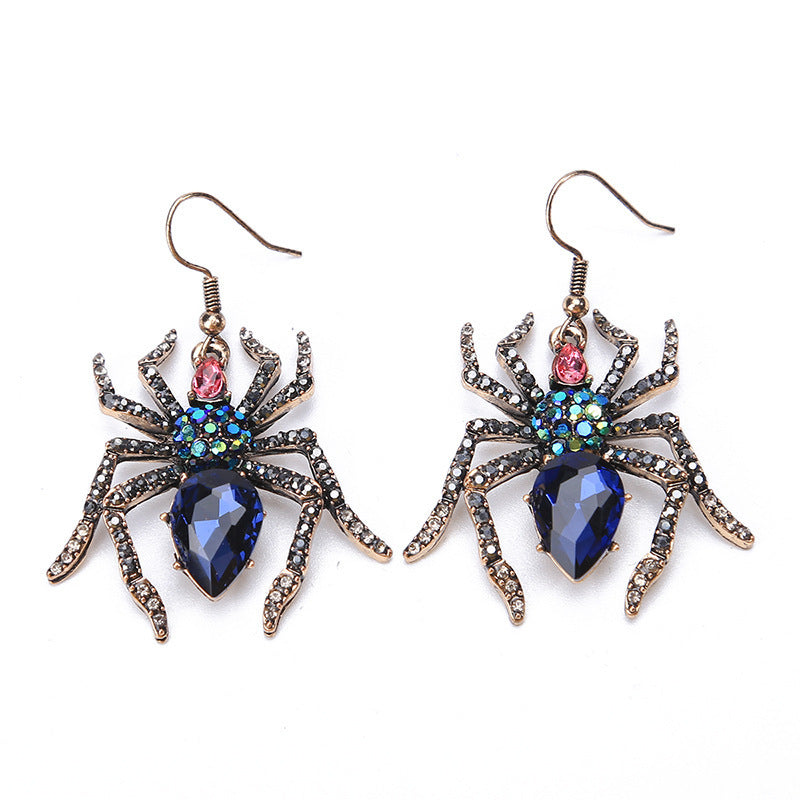 Fashion Insect Earrings Spider Gems