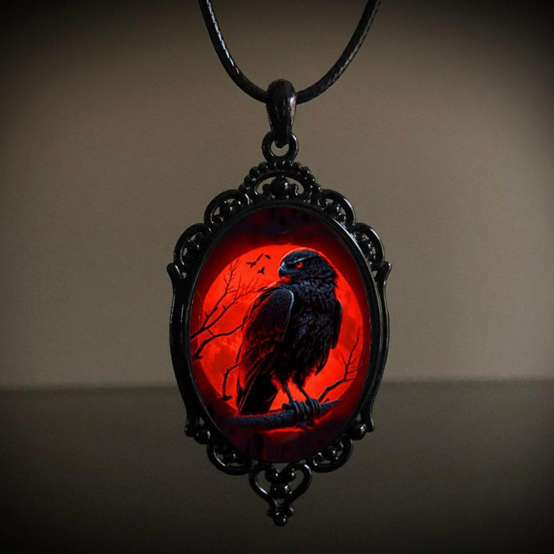 Gothic Acrylic Crow Collar Temperament