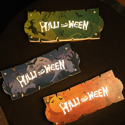 New Halloween House Atmosphere Night Light Decoration Sign