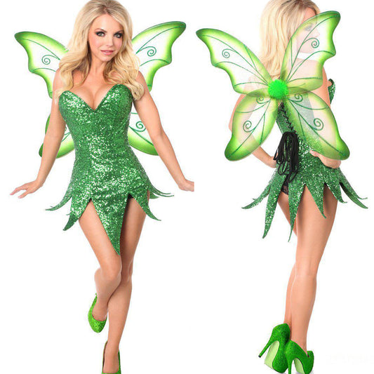 Christmas Halloween Costume Cosplay Cosplay Dress Fairy Wings
